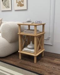 CMDWOOD CASTAGNO : Komodin Minimalist Mdf Ve Ahşap Ayaklı Tasarım - Oturma Odası - Mutfak - Yatak Odası